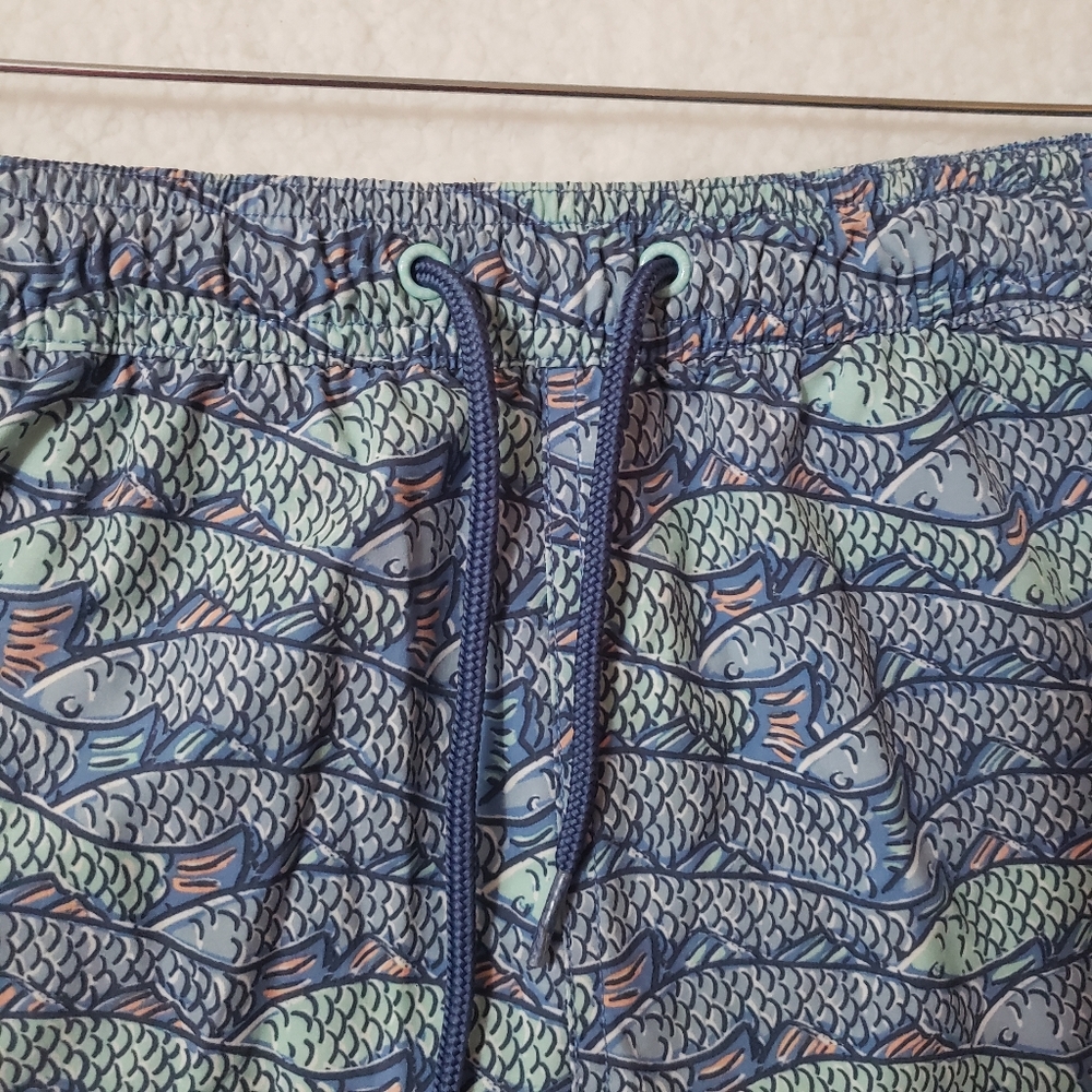 Vineyard vines fish print swim short mens size L - Picture 4 of 12